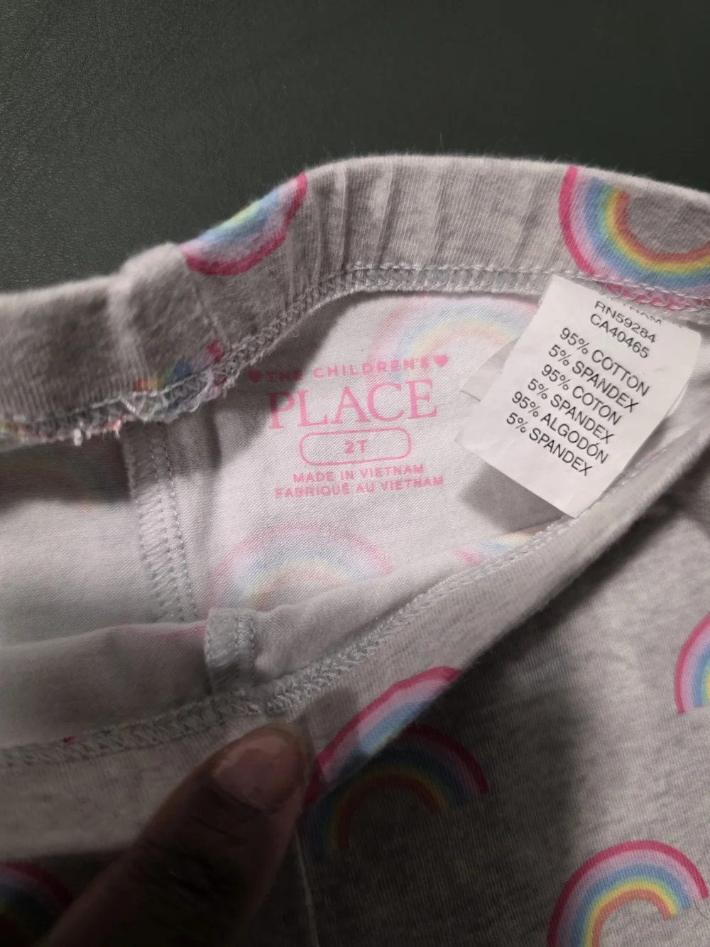 The Children's Place Light Pink Rainbow Leggings